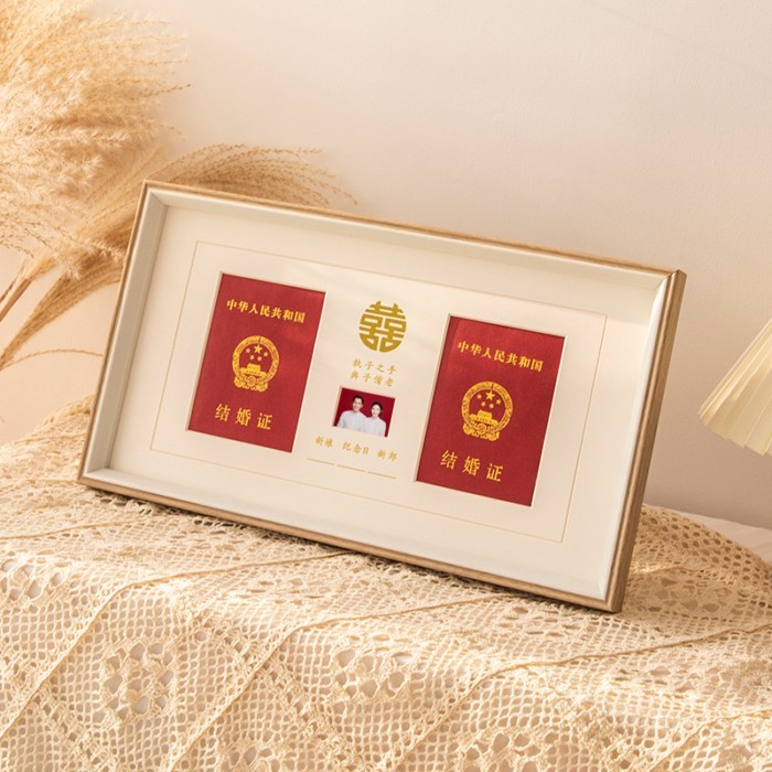 Khung ảnh cưới, Ảnh đăng ký đám cưới tưởng niệm cặp đôi, Giấy chứng nhận đăng ký kết hôn, Hôn nhân c