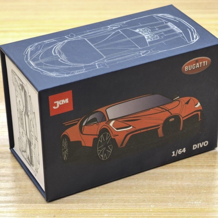 1 / 64 Mẫu Xe JKM Vỏ Hợp Kim Bề Mặt Hợp Kim Bugatti Thể Thao Chiều Dài Xe Khoảng 7cm