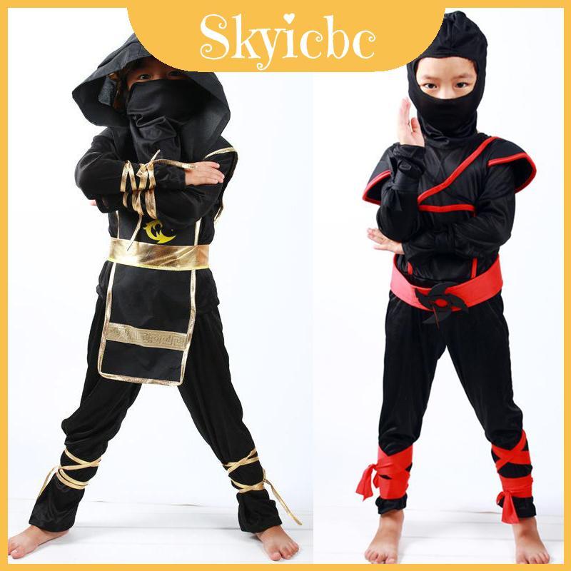 Chất Liệu Mềm Bé Trai Trẻ Em Ninja Assassin Samurai Trang Phục Mùa Hè Xuân Thu