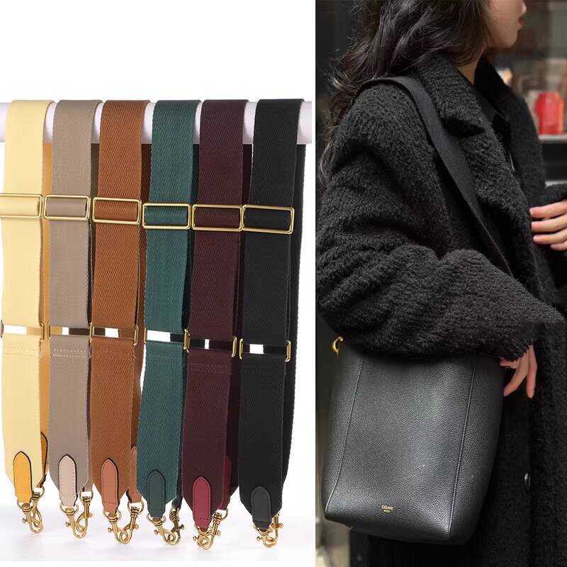 Thích hợp cho Celine Celine Túi xô Twill Dây đeo vai rộng Túi đeo chéo có thể điều chỉnh Dây đeo vai