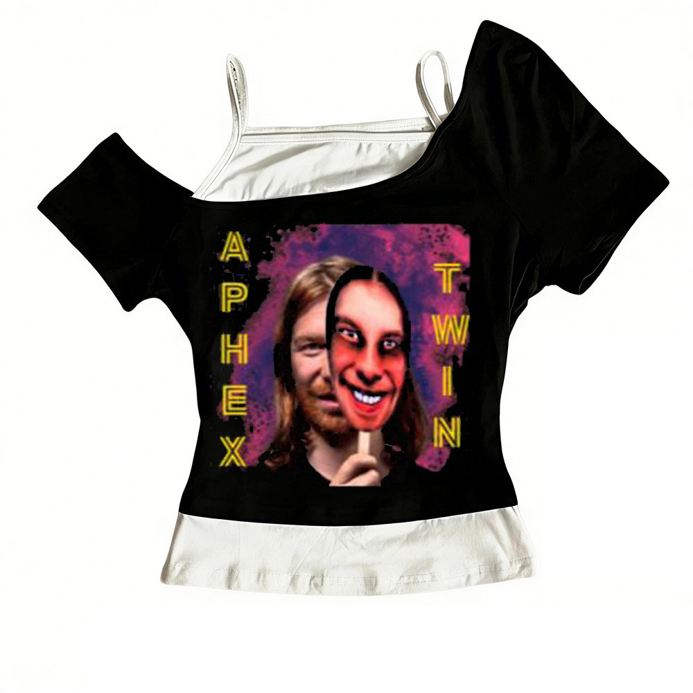 Crop-top Gyaru Babydoll phong cách Harajuku Shoujo, phù hợp mùa hè Gothic