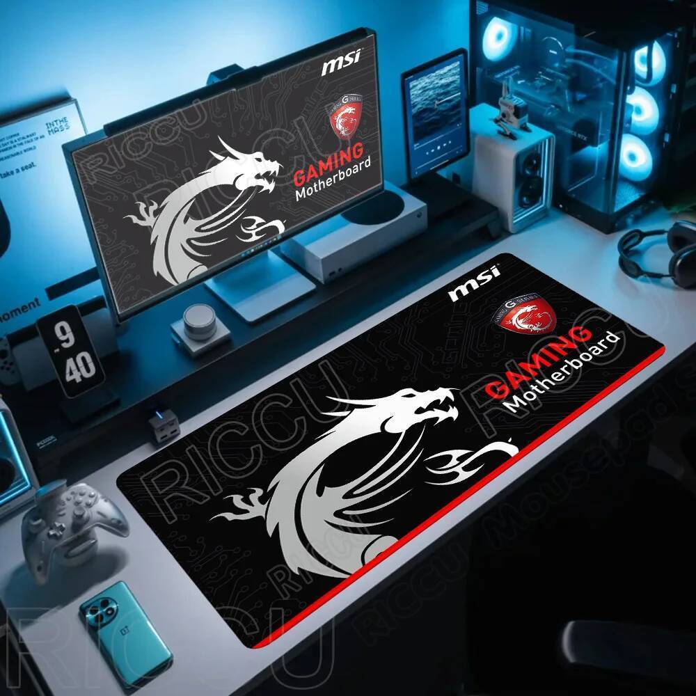 HD XXL 40x90cm Esports Phụ kiện PC MSI Game Mouse Pad Chơi Game Máy tính Game thủ Lớn Cao su tự nhiê
