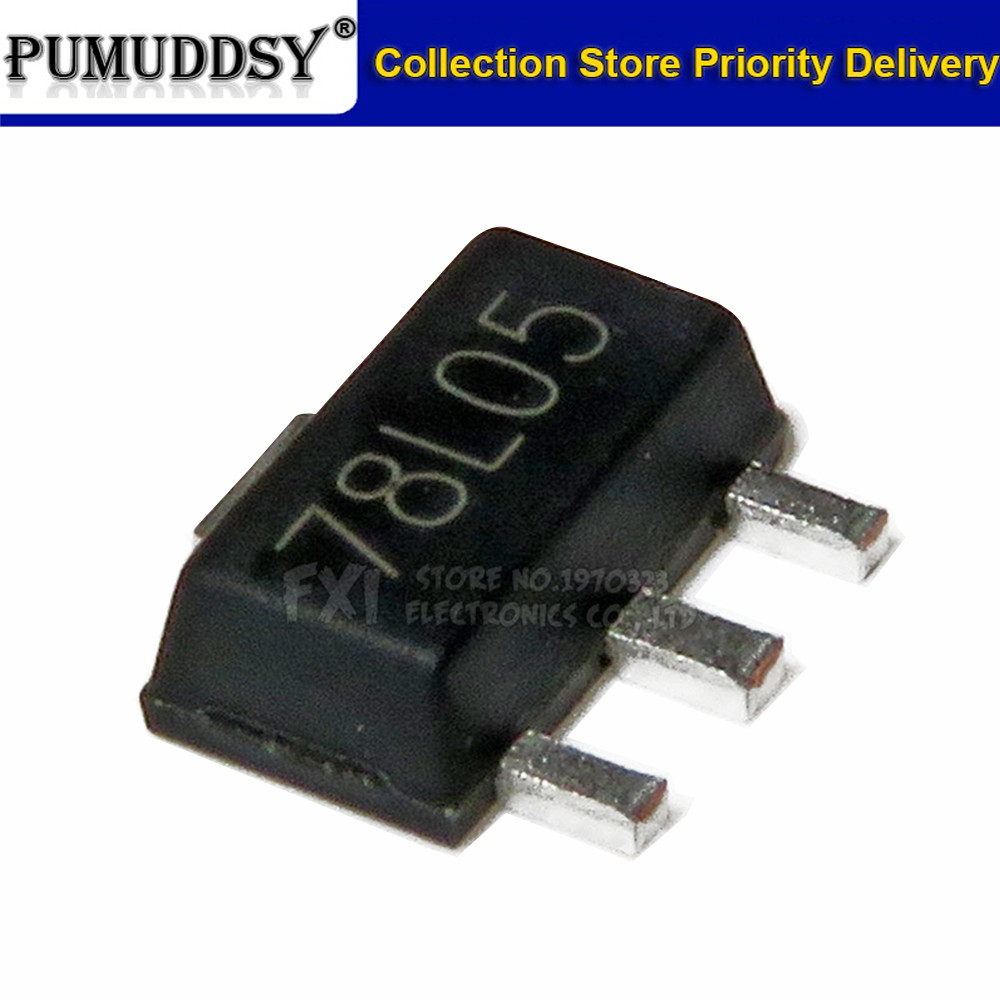 Bộ 50 78L05 SOT89 SOT SMD Bộ ba Mới nguyên bản