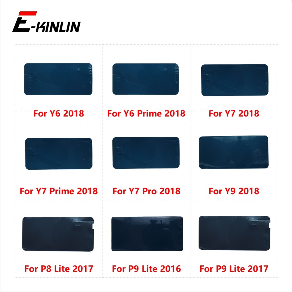 Màn Hình LCD Màn Hình Mặt Sau Pin Dán Phía Sau Keo Dán Băng Keo Cho HuaWei Y6 Prime Y9 Y7 P8 P9 Lite