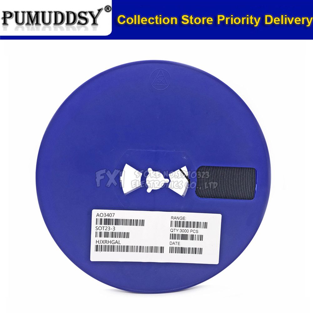 3000 chiếc AO3407 3407 SOT23-3 MOSFET A79T MOSFT P-Ch -30V -3.6A 64mOhm mới và nguyên bản