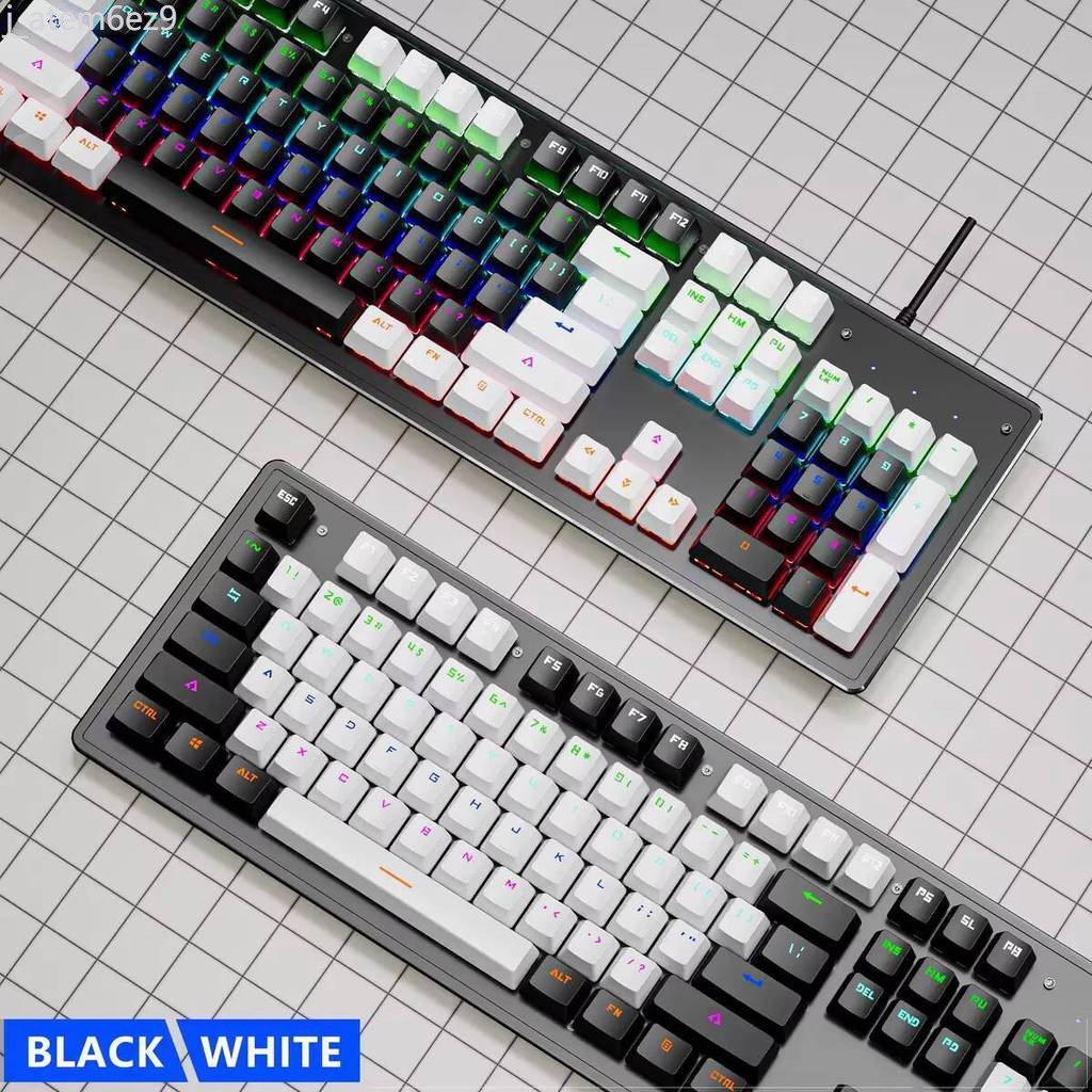( Sẵn) Bàn cơ có dây K880 tùy chỉnh, thay nóng, máy tính văn phòng 104 phím chơi game