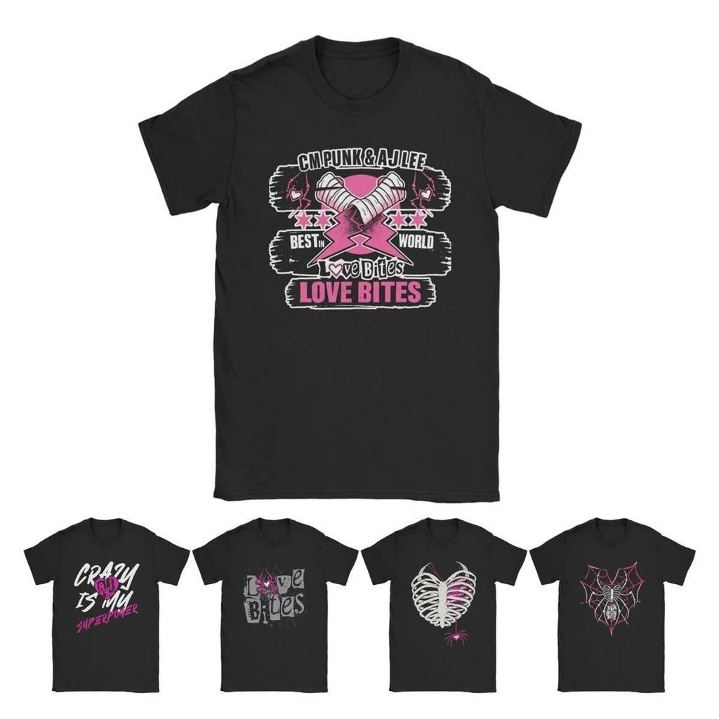 Aj Lee CM Punk - Áo Tee Nam Sáng Tạo từ Cotton, Phù Hợp Điệu Độ