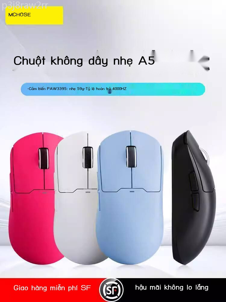 [GIÁ SỈ]  Cửa hàng chính thức JD.com Mua sắm đện tử Chuột chơ game không dây MCHOSE Ma Cong A5 Blue