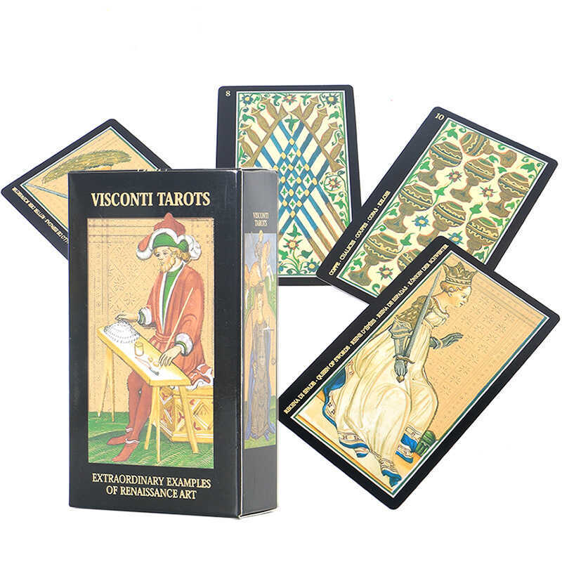 12 * 7 Visconti Tarot Visconti Tarot Visconti Tarot Card Oracle Card Phiên bản tiếng Anh Board Game 