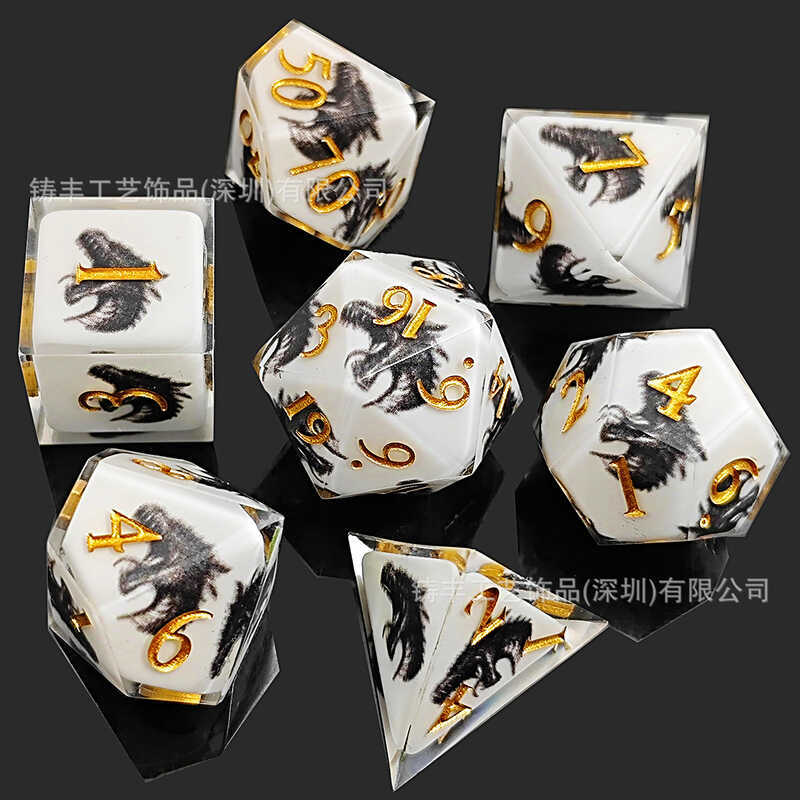 Nhựa Xúc xắc DND Board Game Dungeons and Dragons COC Running Team TRPG Cthulhu Multi-Faced D4-D20