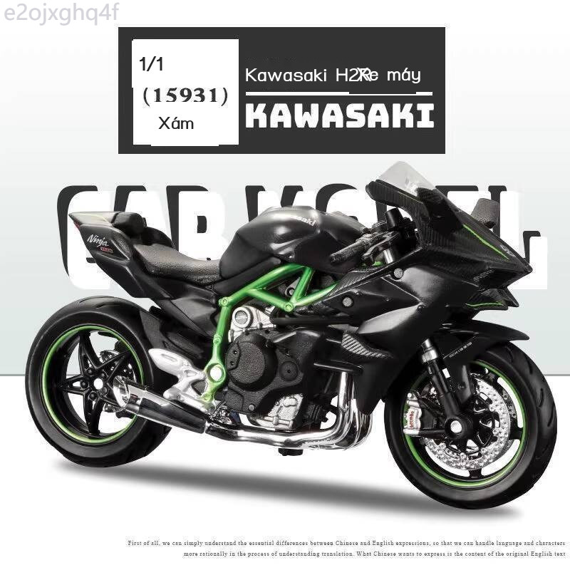 [GIÁ SỐC] Mô xe máy Maisto 1:18 H2R, Ninja (không phải mô hình Kawasaki H2) quà tặng