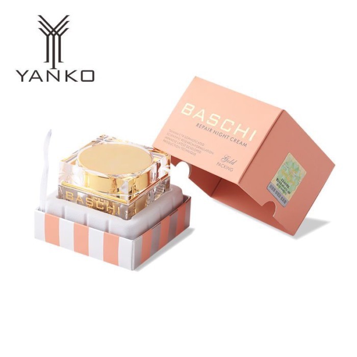 Đài Loan Original BASCHI Thế hệ thứ tư Gói vàng BASCHI Sửa chữa mặt tuyệt vời Kem ngủ 18ml Cải thiện