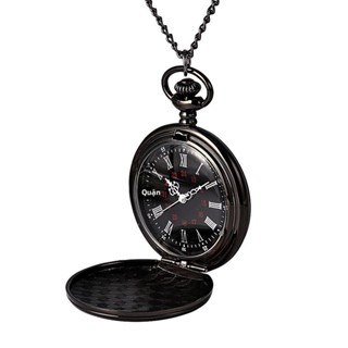 Đồng hồ bỏ túi cổ điển cỡ lớn với chữ khắc đen "TO MY SON," mặt số La Mã màu đen, phong cách Âu và châu Mỹ 8807.