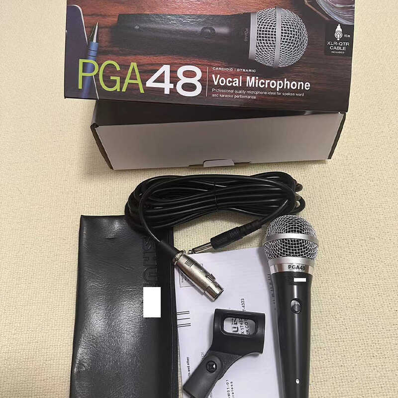 Ngoại Thương Chất Lượng Cao PGA48 Micro Năng Động Có Dây Hiệu Suất Sân Khấu Karaoke Host Micro Chuyê