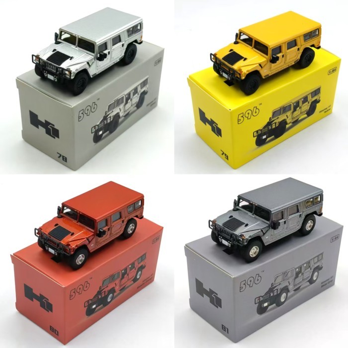 Mô hình xe quân sự SUV 1:64 Hummer H1 hợp kim, tỷ lệ 1:64