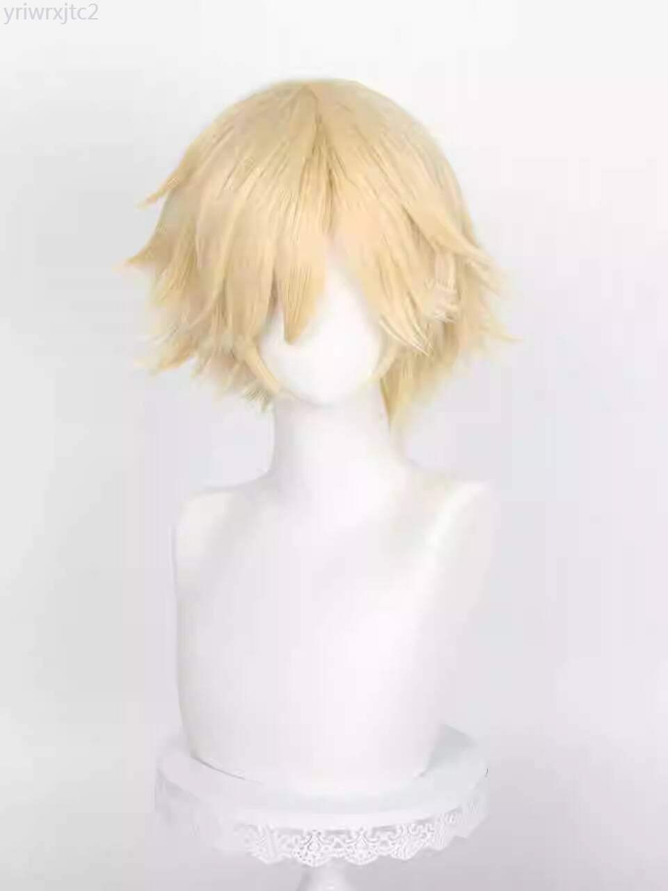 [SALE] 28 Dimension Demon Slayer Tomioka Giyuu Cosplay Wig Rose Net Top, tóc ngắn đảo ngược, cắt tỉ