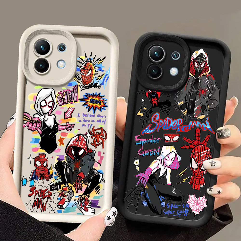 Ốp Điện Thoại Marvel Spider-Man Spider Gwen Cho Xiaomi 17 Pro 15 Utra 13T 14T 15T Pro POCO M7 M6 5G 