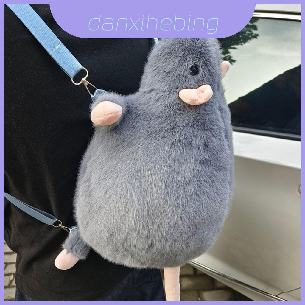 Phim hoạt hình thú cưng Hợp thời trang Fancy Rat Ba lô sang trọng có dây đeo đệm và thiết kế mối nối