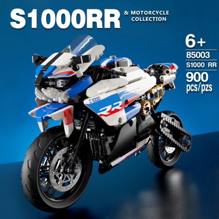 Tương thích với LEGO 85003 BMW S1000RR mô phỏng xe máy xe máy người lớn lắp ráp đồ trang trí đồ chơ