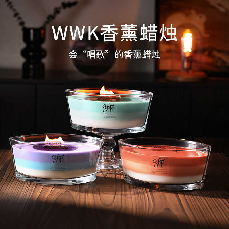 Muxin Trắng Tiếng Ồn Nến Thơm Hộ Gia Đình Lâu Trôi Sáp Đậu Nành Hương Thơm Đồ Trang Trí Ngày Lễ Tình