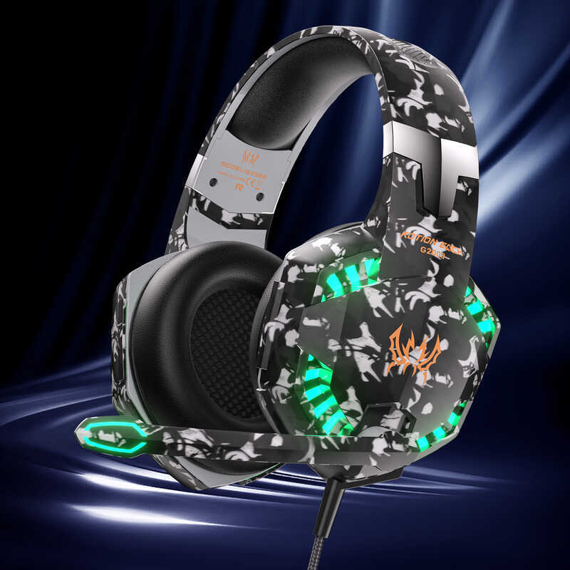 KOTION EACH Indro G20 Tai nghe cắm đơn Máy tính có dây Tai nghe chơi game PS4 phát sáng