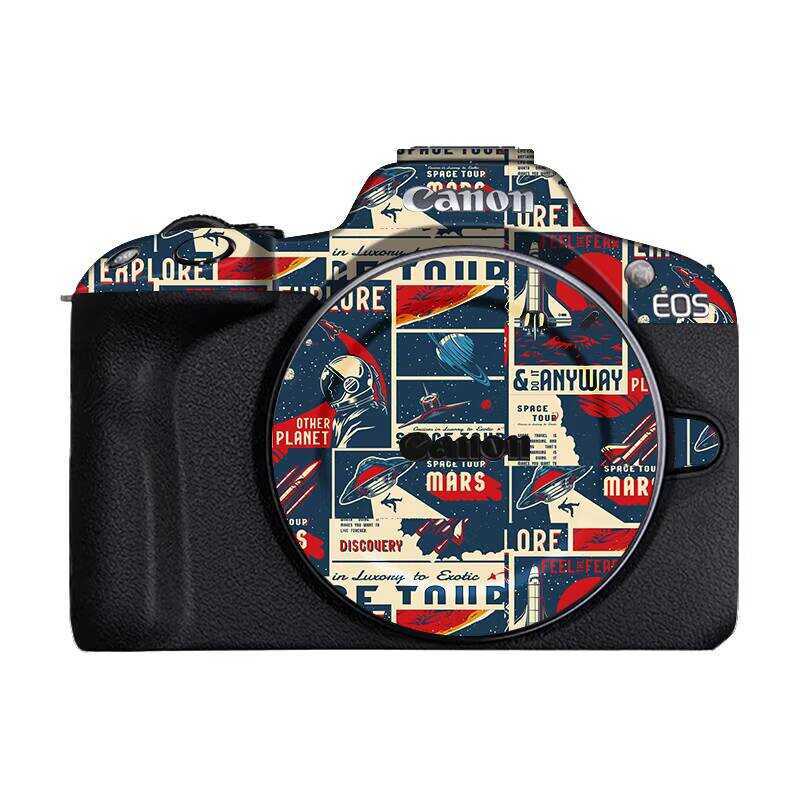 Thích hợp cho máy ảnh Canon R50 Miếng dán bảo vệ thân máy ảnh Phim bảo vệ chính hãng Da sợi Carbon m