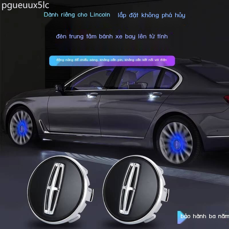[ 𝐇𝐎𝐓 𝐃𝐄𝐀𝐋] Từ Tính Lincoln Z, Đèn Hub Bánh Xe Luminous cho Continental MKZ MKC MKX Aviator