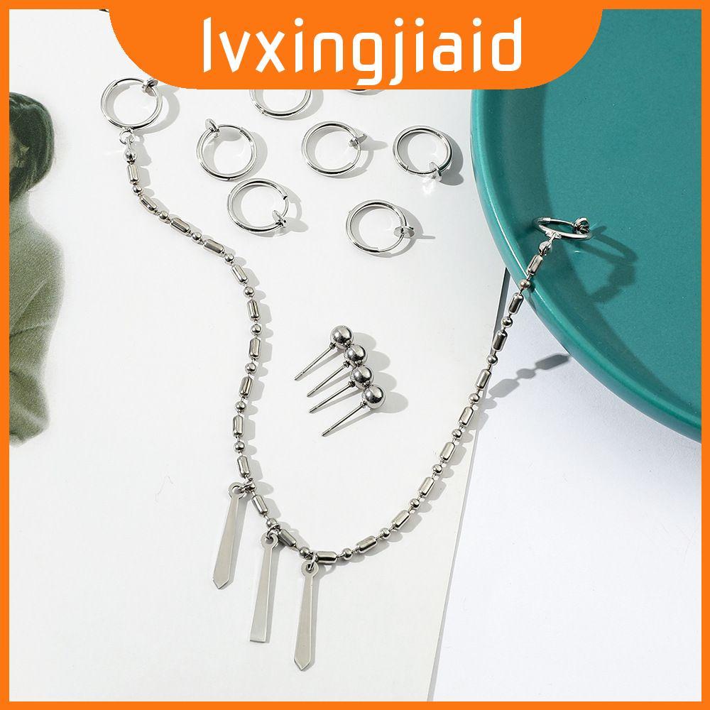 Bộ dây chuyền môi và bông tai Horimiya Miyamura Izumi hợp thời trang thoải mái và