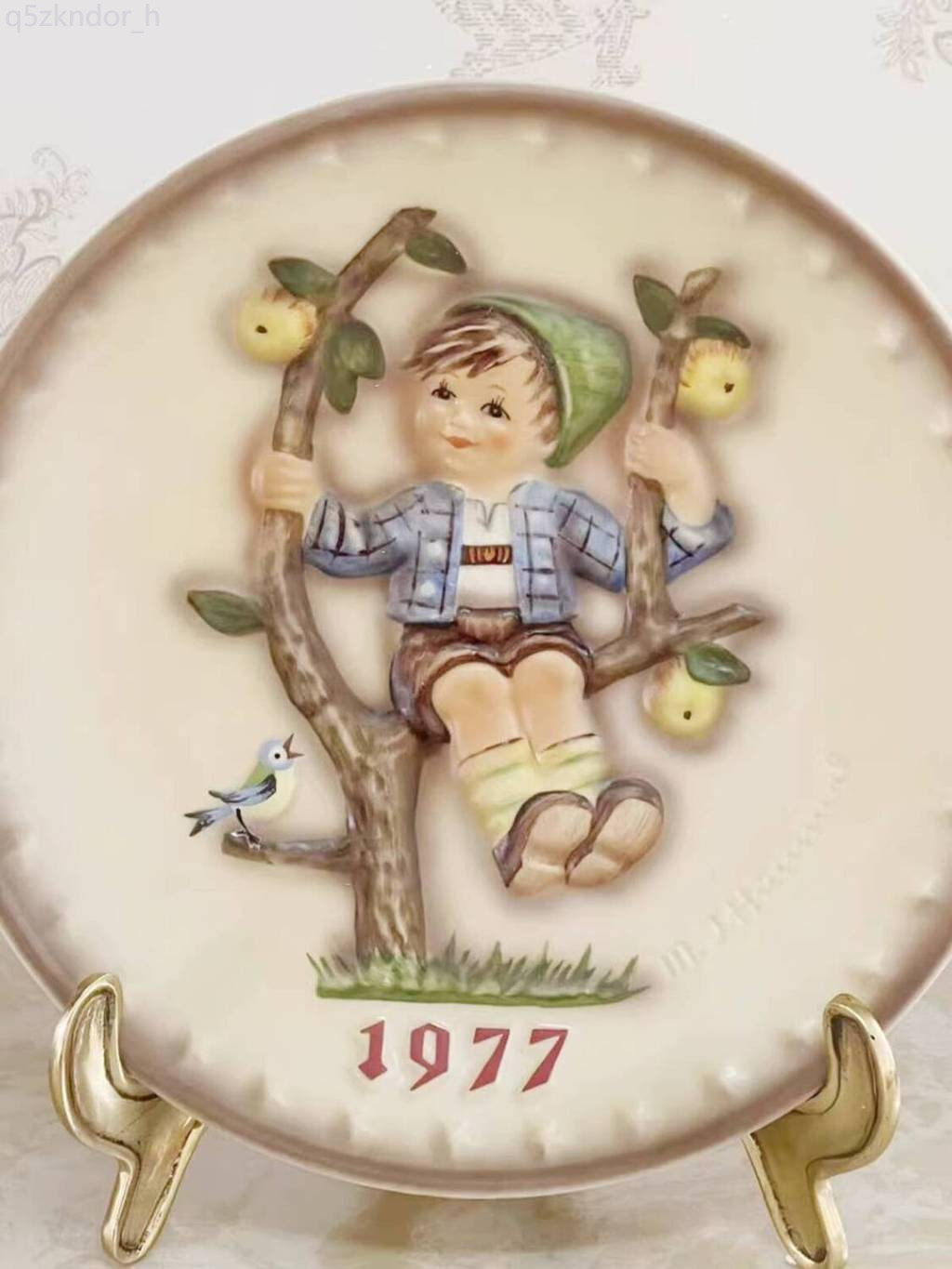 [Siêu Hot]  Đĩa sứ cổ điển Hummel Doll Đức 1971-1995, trưng bày, đĩa treo, miễn phí vận chuyển, khô