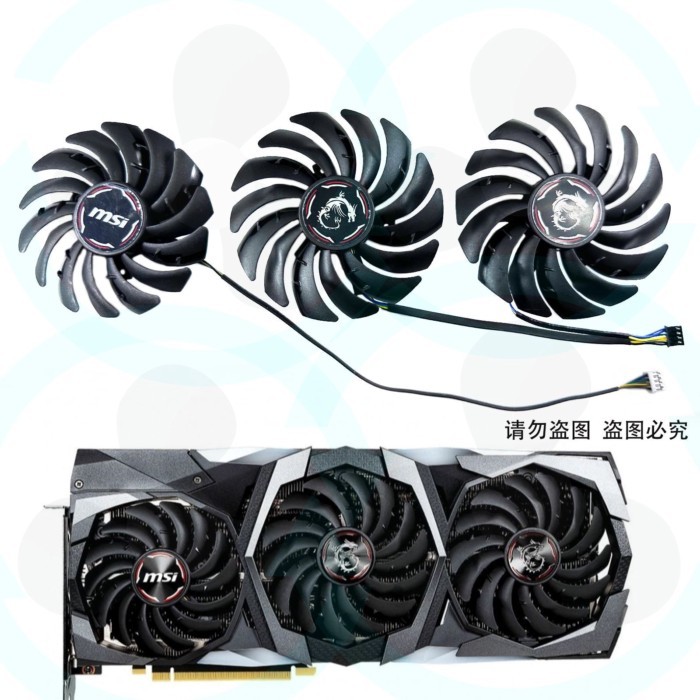 Msi msi 2070S 2080 2080S 2080Ti GAMING X / Z Magic Dragon Card Đồ Họa Quạt Làm Mát
