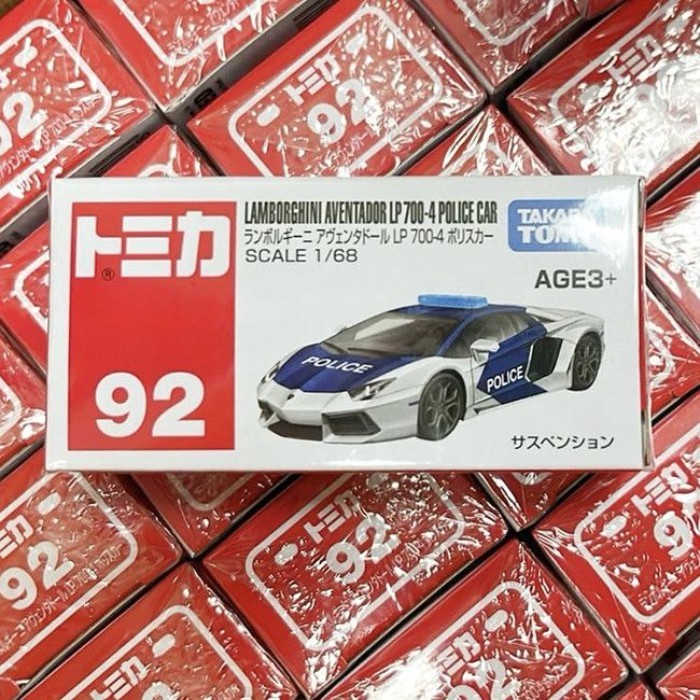TOMY / Domeka Hộp Trắng Đỏ Mô Phỏng Hợp Kim Mẫu Xe Nhỏ Số Xe cảnh sát 92 Lamborghini LP700-4993698