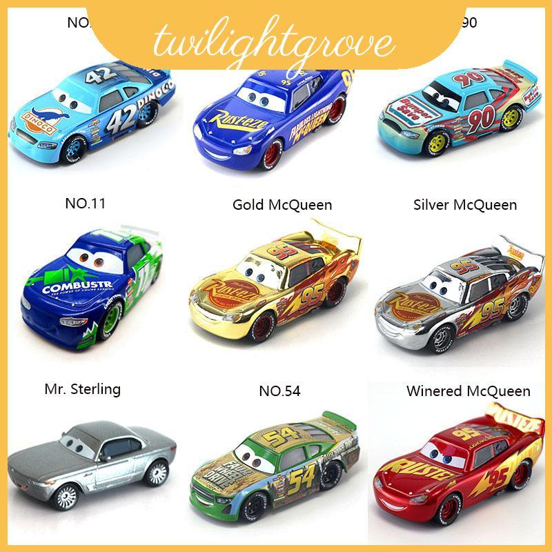 Xe màu xám 95 Mcqueen Hợp kim Mcqueen Xe sưu tập trẻ em