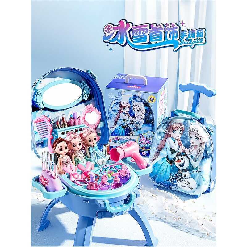 Đồ Chơi Trẻ Em Bé Gái Nhà Chơi Bàn Trang Điểm Elsa Công Chúa Elsa Elsa Quà Tặng Sinh Nhật Cho Bé 6-4