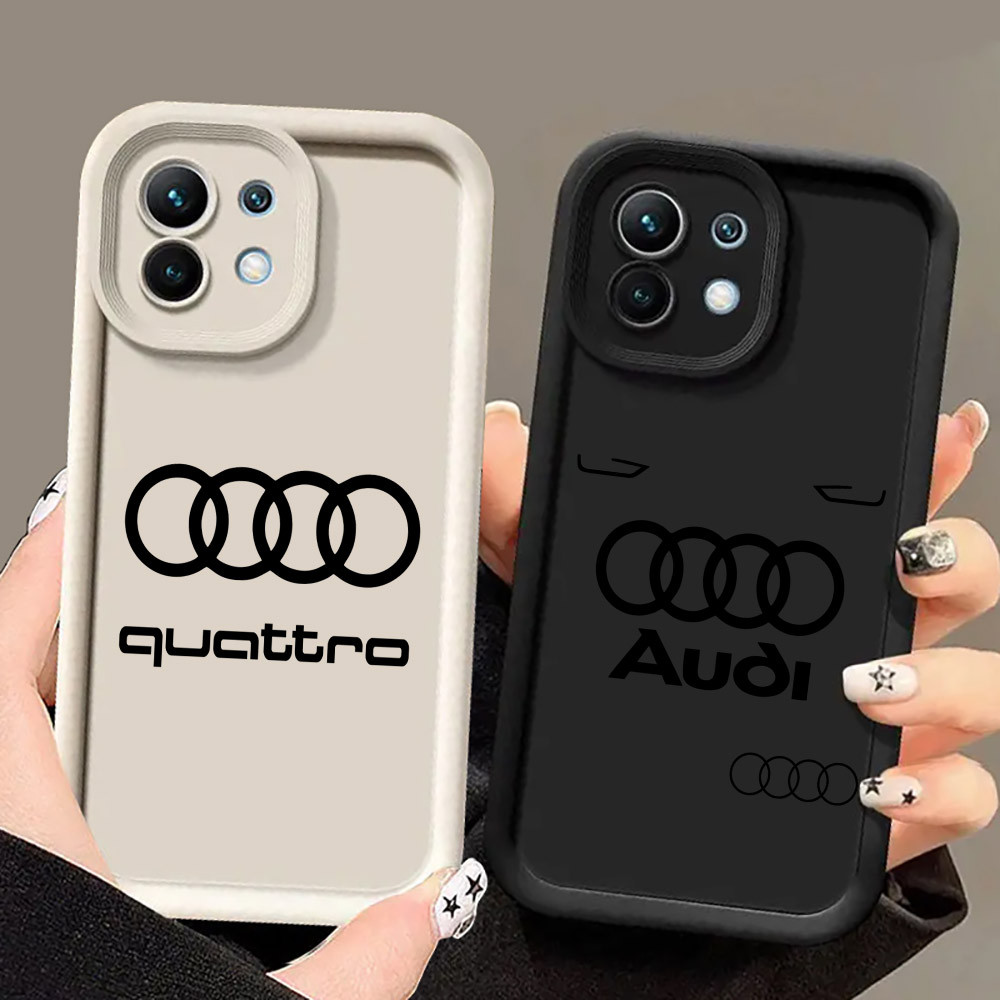 Quattro Audi Sport Car LOGO Ốp Điện Thoại Xiaomi 17 Pro 15 Utra 13T 14T 15T Pro POCO M7 M6 5G Poco F