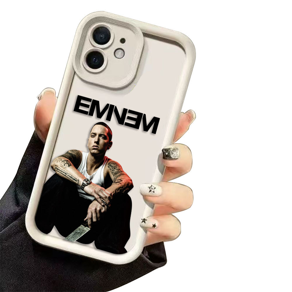 Hip Hop Rap Eminem Poster Cover Ốp Lưng Điện Thoại iPhone Apple 17 AIR 16 16E 11 12 13 14 15 8 7 XR 