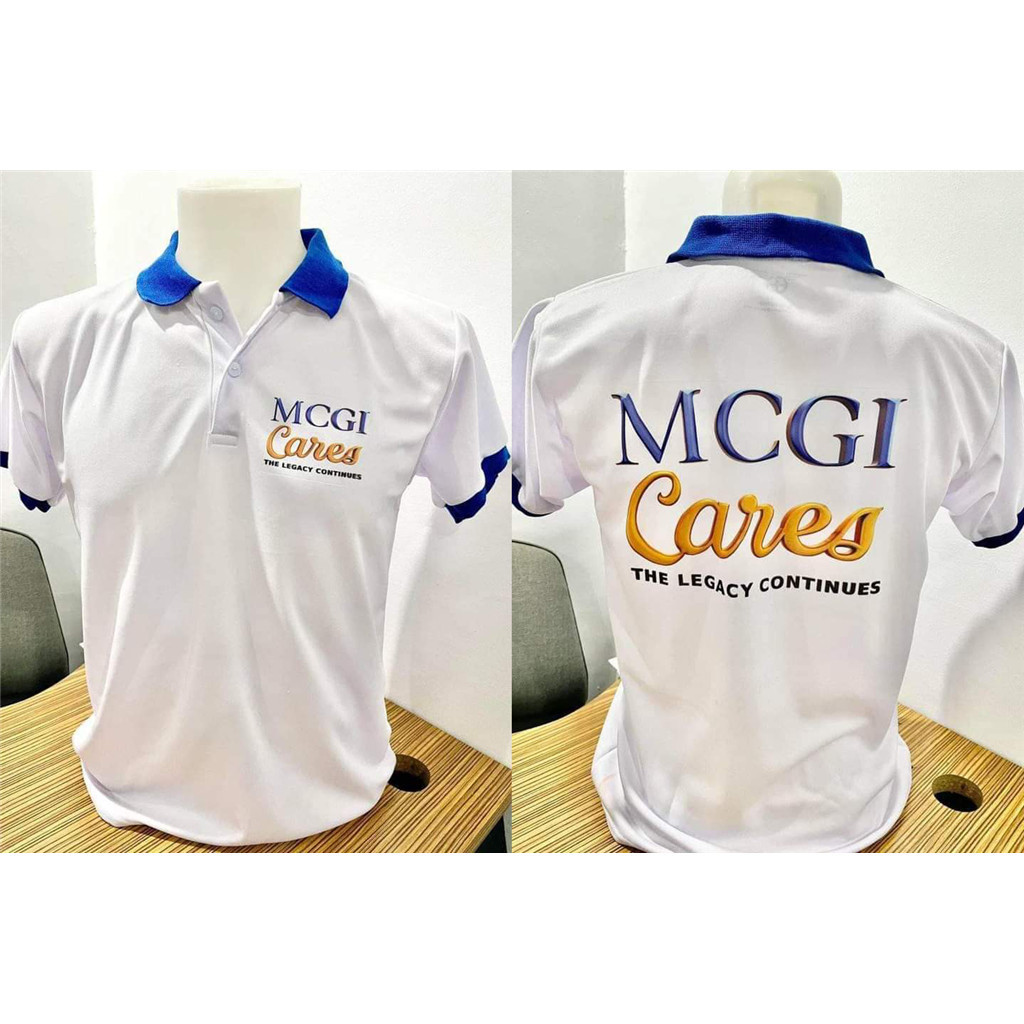 Áo sơ mi Polo cổ xanh in 3D (Mcgi Cares) r96