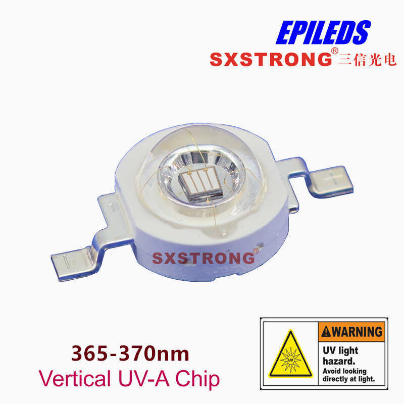 3w365nmled Tím Đèn Hạt Đài Loan Guanghong Chip uv Chữa Đèn Khử Trùng Công Suất Cao