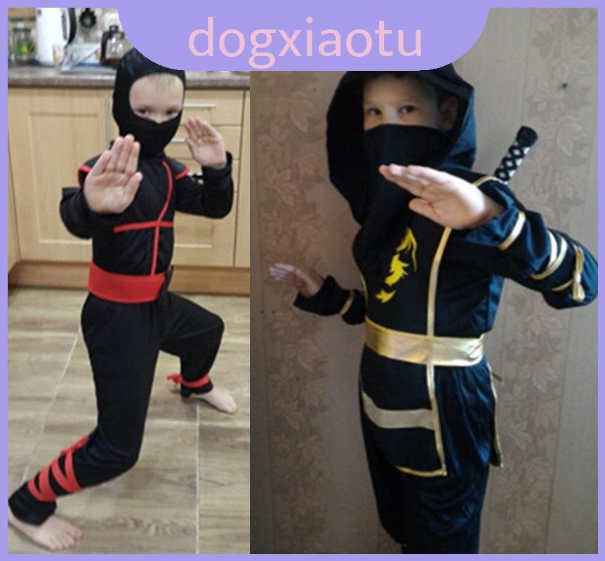 Chiến binh đích thực Bé trai Nhật Bản Trẻ em Ninja Assassin Váy lạ mắt cho các bữa tiệc Trang phục