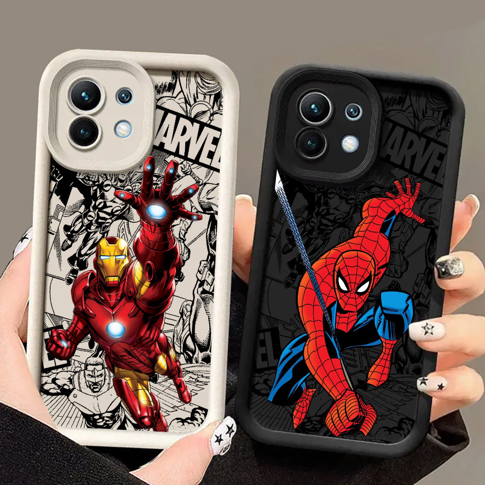 Ốp Điện Thoại Ironman Spiderman Marvel Venom Cho Xiaomi 17 Pro 15 Utra 13T 14T 15T Pro POCO M7 M6 5G