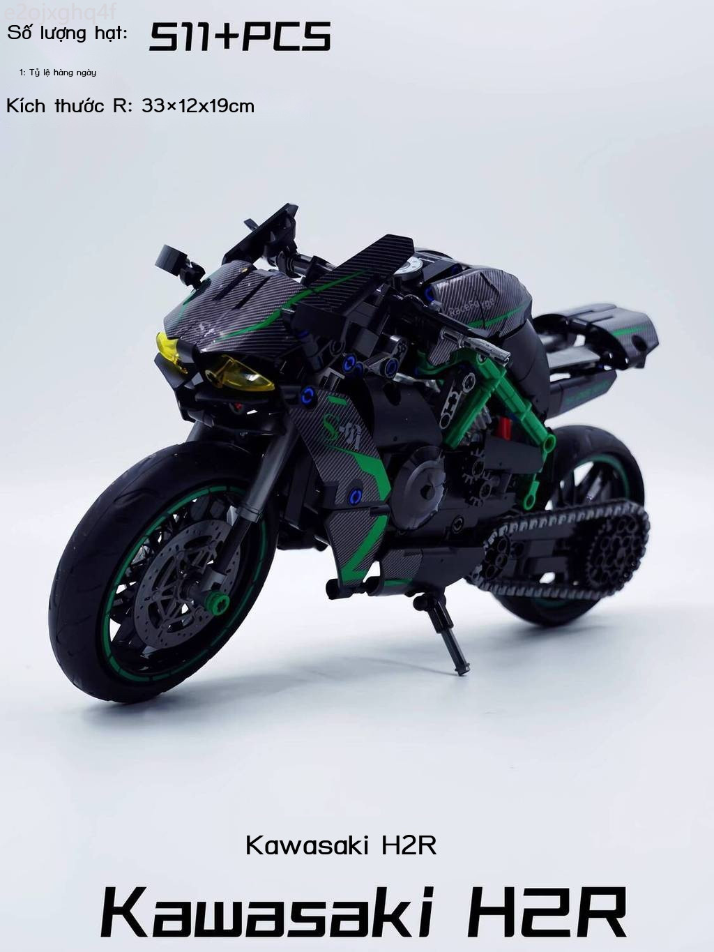 [SALE SỐC]  Thích hợp để lắp ráp mô hình xe máy LEGO Kawasaki H2R, một món đồ chơi quà tặng dành ch