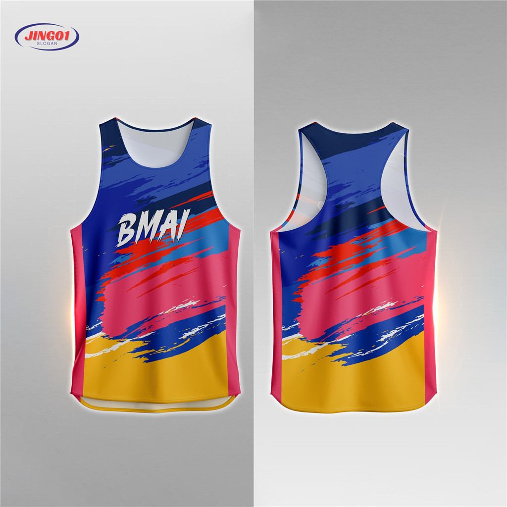 BMAI Brushstroke Running Singlet, Áo thể thao thoáng khí nhanh khô