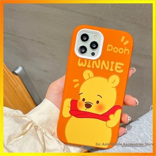 Ốp Điện Thoại Silicon Chống Sốc Hình Winnie the Pooh Cho iPhone11 13pro i12 I8 I7Plus XS MAX XR