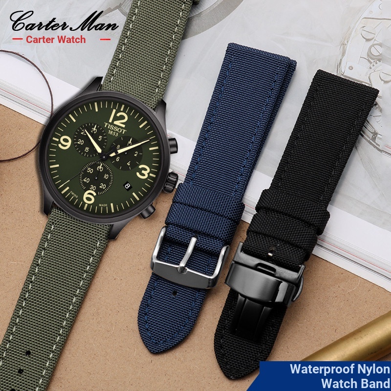 Dây Đeo Vải Dù Canvas Cho Đồng Hồ Thông Minh Tissot Speed Chi T116.617 Set 5 5 Nhân Vật Nam Trong One Piece Kích Thước 22mm 22mm