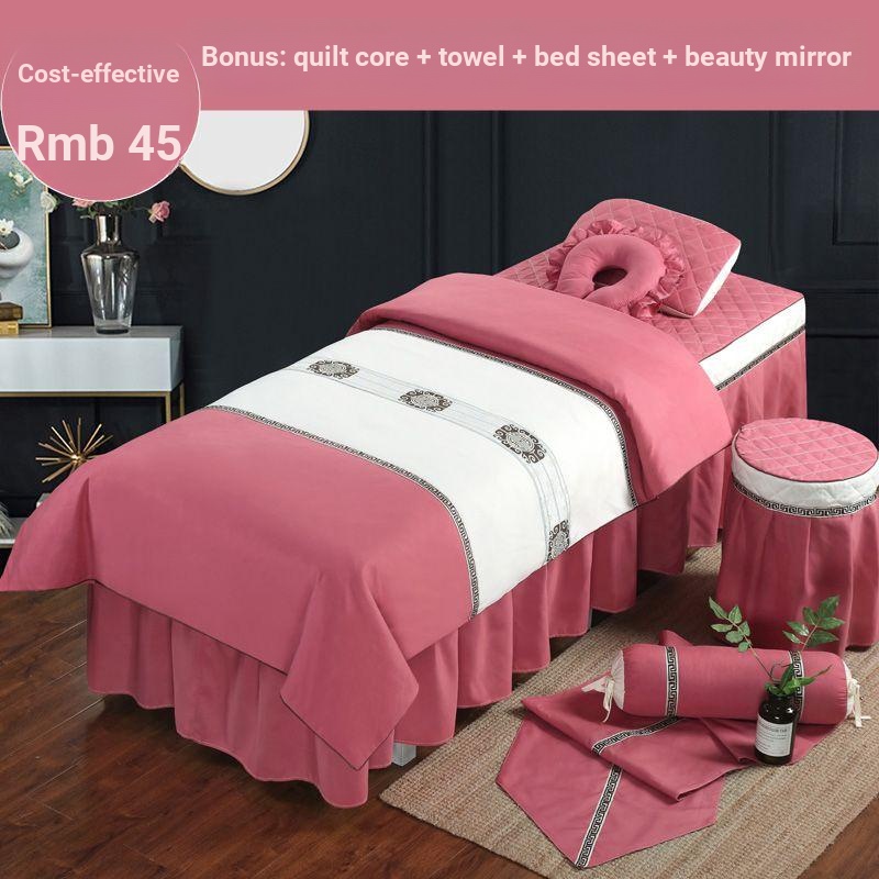 Bộ Chăn Ga Và Vỏ Gối Cotton Trơn Cao Cấp Phong Cách Châu Âu Đơn Giản