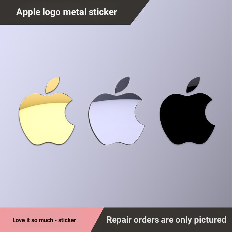 logo Apple Bằng Kim Loại Cho Điện Thoại Di Động / Máy Tính Bảng Sổ Lưu Niệm Tất Cả Trong Một Tự Làm