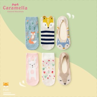 Bộ 3 Đôi Vớ Cotton Cổ Thấp Họa Tiết Hoạt Hình Thời Trang Mùa Hè Cho Nữ518033-518473