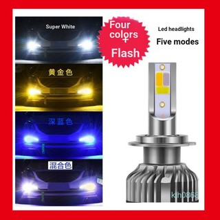 Đèn Pha LED H1 H7 H11 H3 H4 9005 9006 Ba Màu Sắc