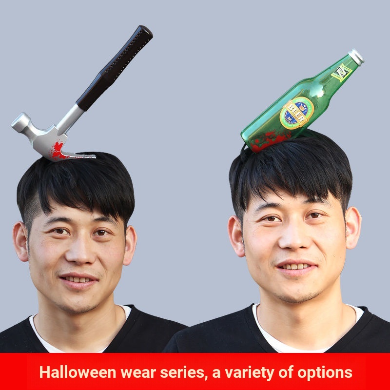 Đồ Chơi Con Rìu Đeo Đầu Hóa Trang Halloween Kinh Dị cr Cưa Xuyên Đầu Ax Saw 3.1