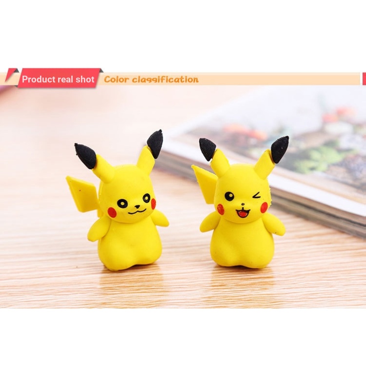 Bộ 4 Cục Tẩy Cao Su Hình Pikachu Dễ Thương