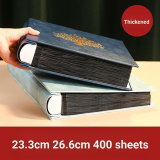 Cuốn album ảnh gia đình kích thước 23.3cm 26.6cm 400 trang trí bìa da nhựa